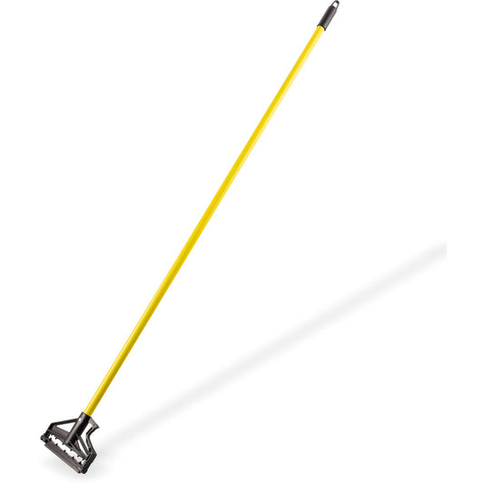 Carlisle 4166404 60" Yellow Fiberglass Sparta Spectrum Quik-Release Mop Handle
