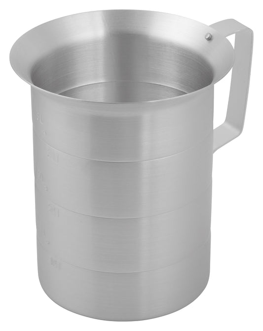 Winco AM-4 4 Qt. Aluminum Measuring Cup
