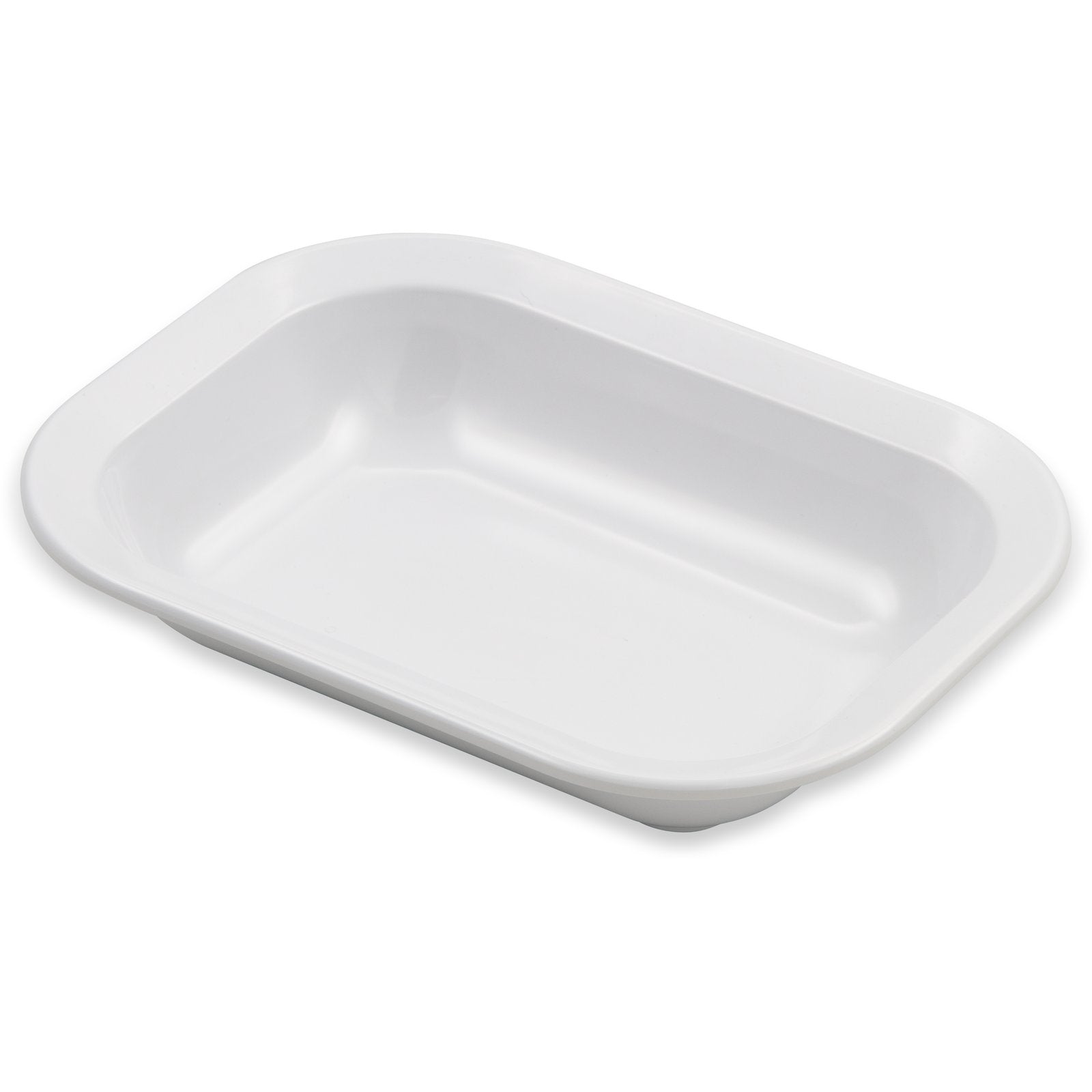 Carlisle 4374502 28 oz White Rectangle Melamine Baker Server