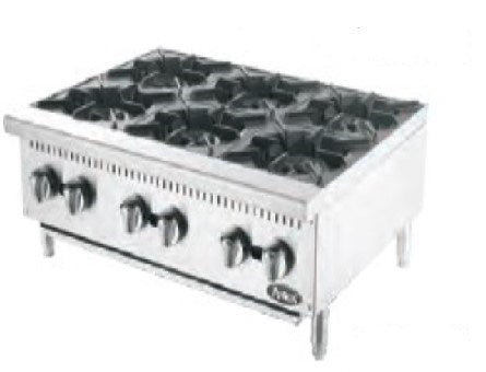 Bishop ATHP-36-6 36" Six Burner Heavy Duty Hot Plate