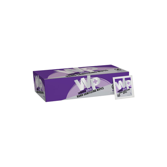WipesPlus 35004 White Hand Sanitizing Wipe, Sachets (10/100s)