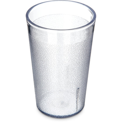 Carlisle 5506-8107 9.5 oz Clear SAN Stackable Tumbler - Cash & Carry (6/pk)