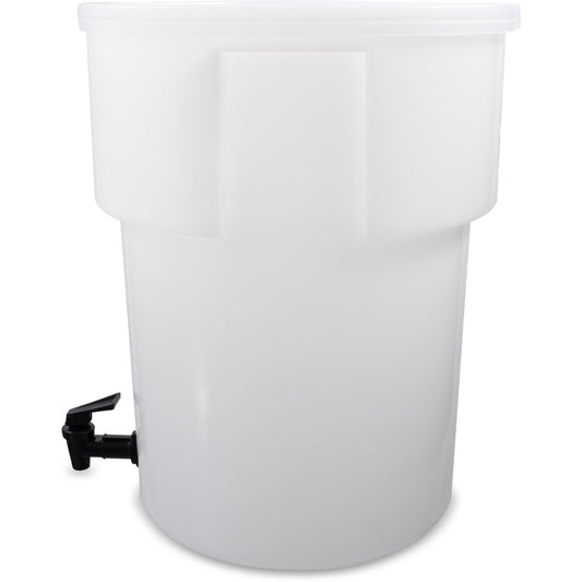Carlisle 221002 5 Gallon White Round Beverage Dispenser