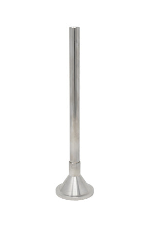 Omcan 19420 15mm/12mm (Int) Short Stainless Steel Spout for Hydraulic Stuffer