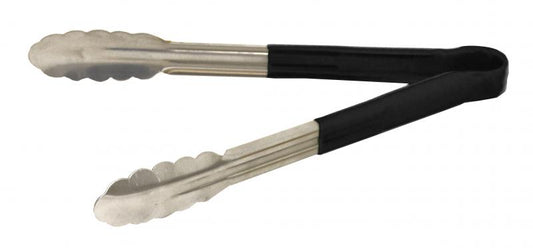 Omcan 80545 12-inch Black Plastic Handle Heavy-Duty Utility Tong