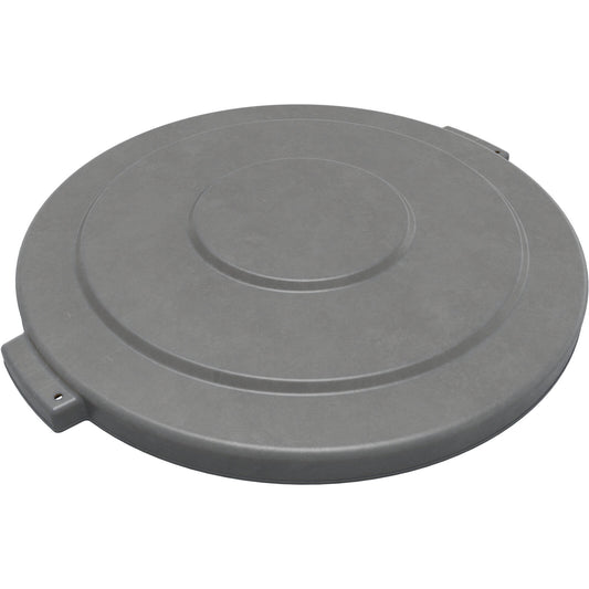 Sparta 84104523 44 Gallon Gray Round Polyethylene Bronco Waste Bin Trash Container Lid