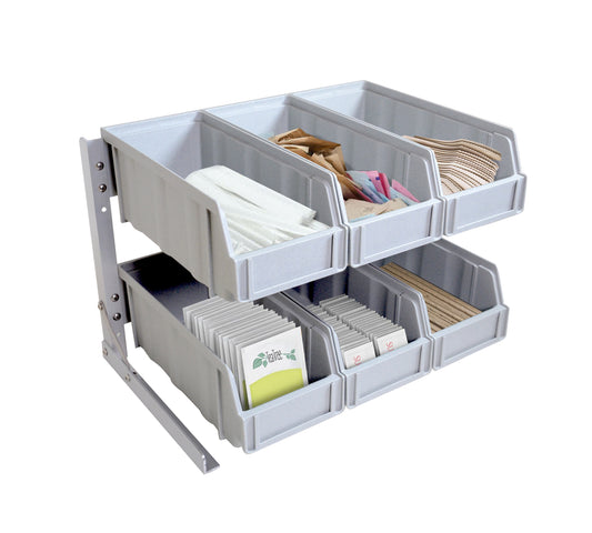 Omcan 43642 Plastic Condiment Organizer with Removable Compartments