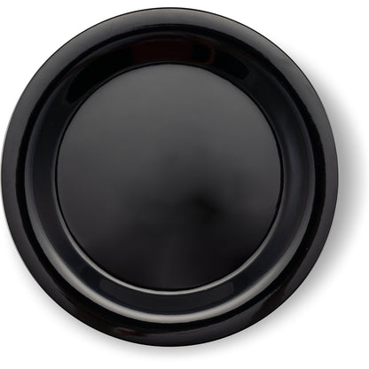 Carlisle 3300203 10.5" Black Sierrus Melamine Narrow Rim Dinner Plate