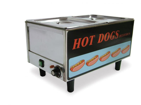 Omcan 17133 Stainless Steel Hotdog Steamer and Bun Warmer