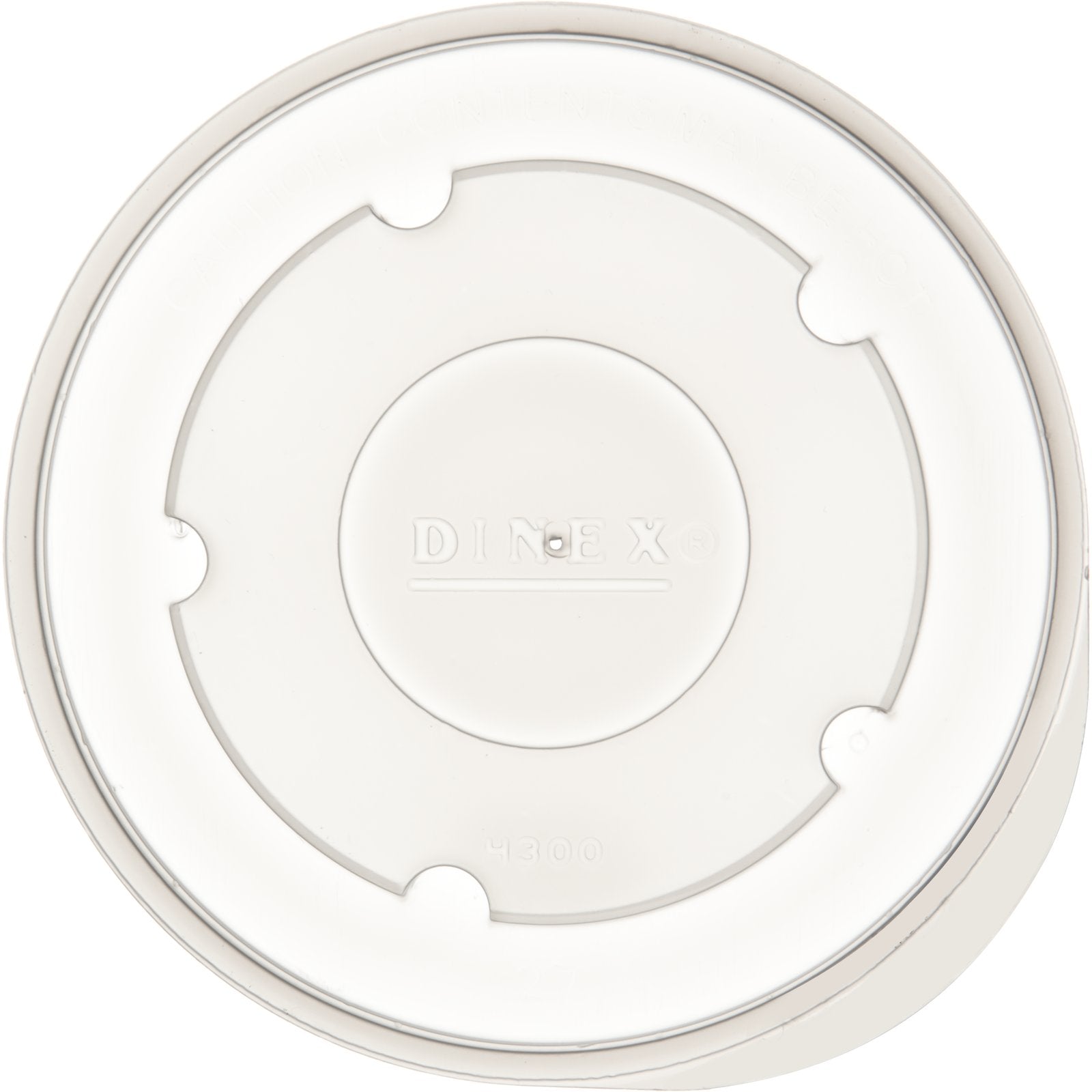 Dinex DX43008714 9oz Translucent Heritage Lid- fits DX4300 (1000/cs)