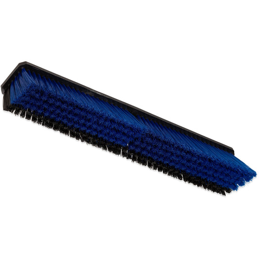 Carlisle 4188000 18" Sparta Spectrum Omni Push Broom Head with Black and Blue Bristle