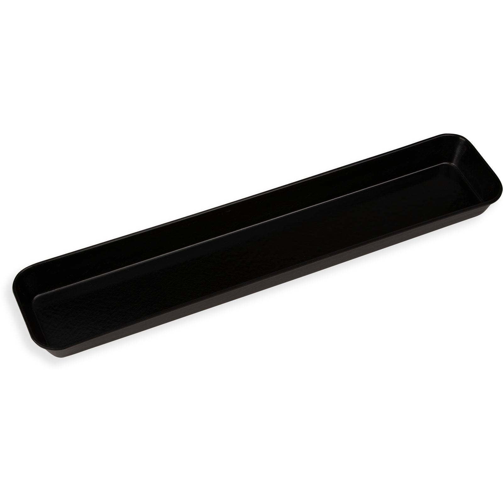 Carlisle 6302FG309 30" x 6-7/16" x 2" Ebony Glasteel Fiberglass Market Pan