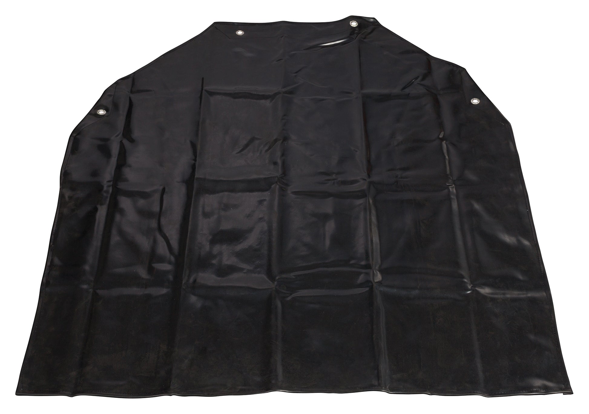 Winco BA-LA Black Latex Bib Apron