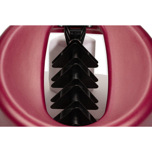 Carlisle KA3200 Burgundy Polyethylene KatchAll Magnetic Flatware Retriever Trash Can Lid