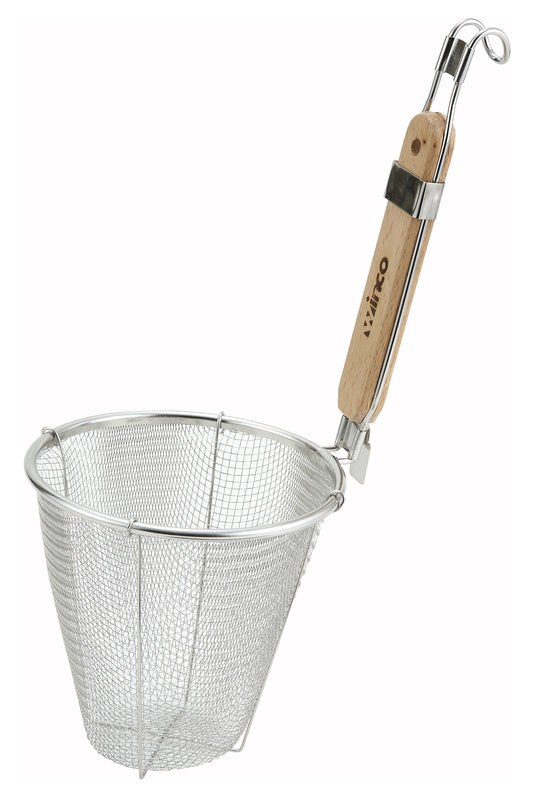 Winco MSH-5 5-1/2" Stainless Steel Deep Bowl Single Mesh Strainer