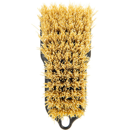 Carlisle 36501500 6" x 2-1/2" Black Sparta Curved Back Hand Scrub Utility Brush With Polypropylene Bristles