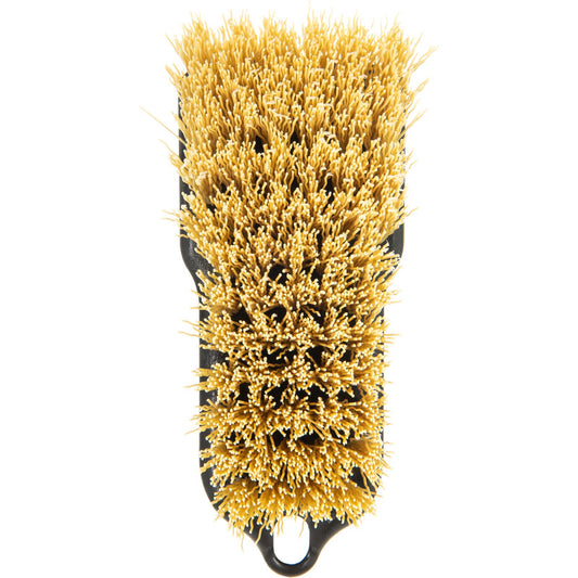 Carlisle 36501500 6" x 2-1/2" Black Sparta Curved Back Hand Scrub Utility Brush With Polypropylene Bristles