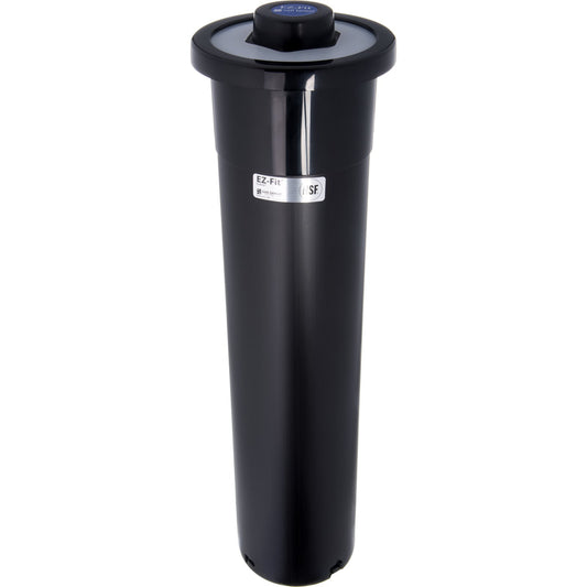 San Jamar C2410C 23.25" Black One-Size-Fits-All EZ-Fit Cup Dispenser