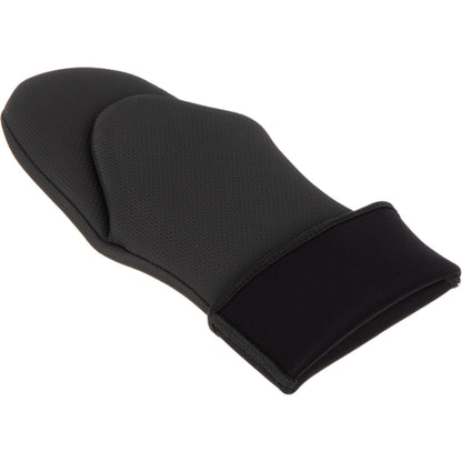 San Jamar UPM15BK 15 Inch Black Neoprene Ultigrip Oven Mitt - Puppet Style
