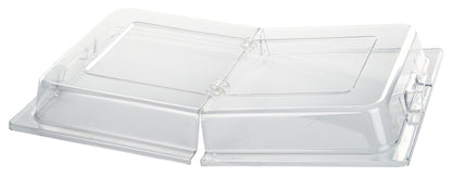 Winco C-DPFH Full-size Polycarbonate Dome Cover, Hinged Opening