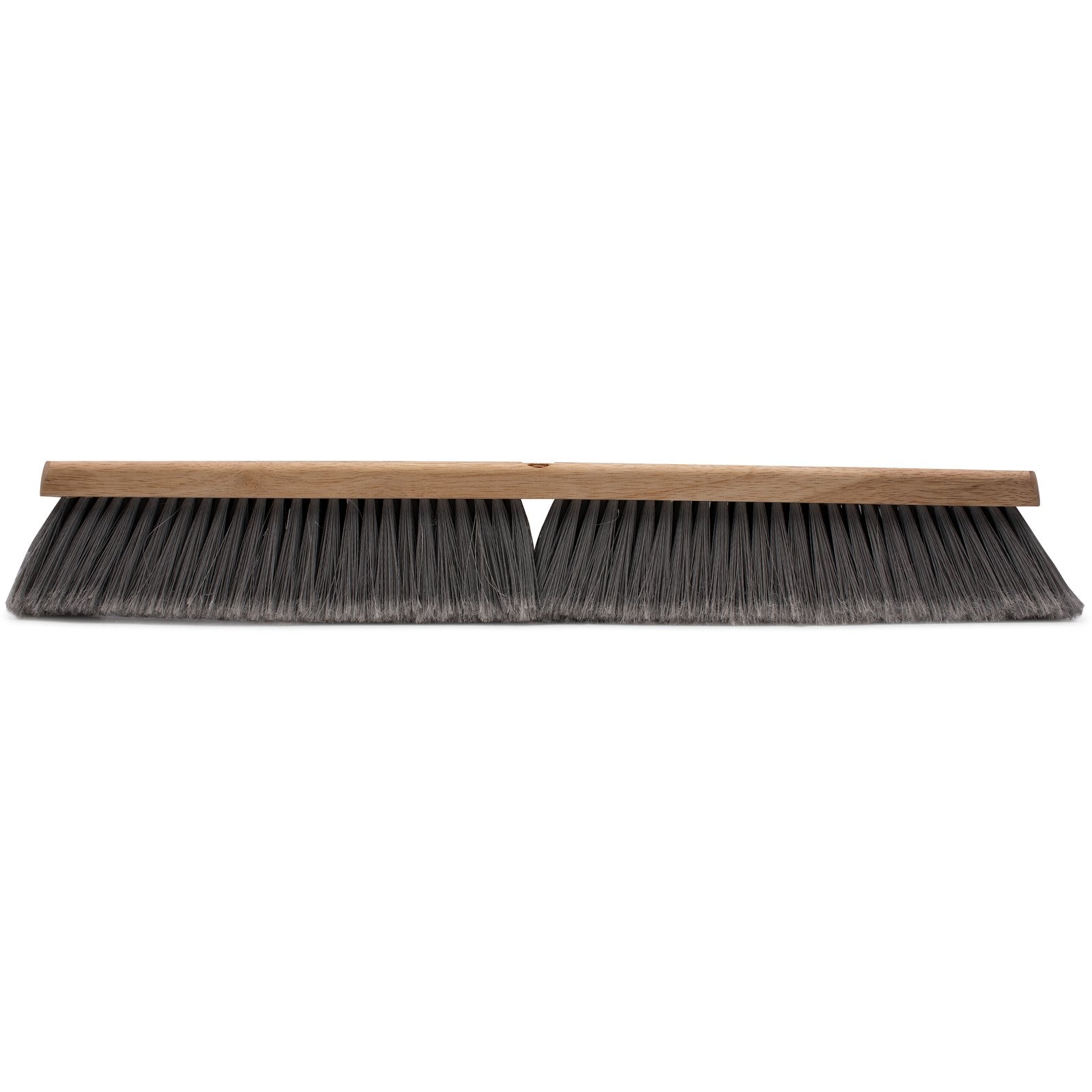 Carlisle 3621952423 24" Flo-Pac Hardwood Push Broom Head with Gray Flagged Polypropylene Bristle