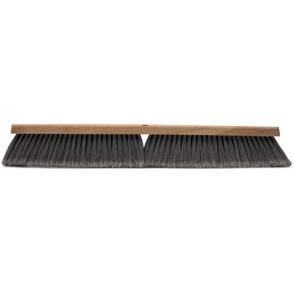 Carlisle 3621952423 24" Flo-Pac Hardwood Push Broom Head with Gray Flagged Polypropylene Bristle