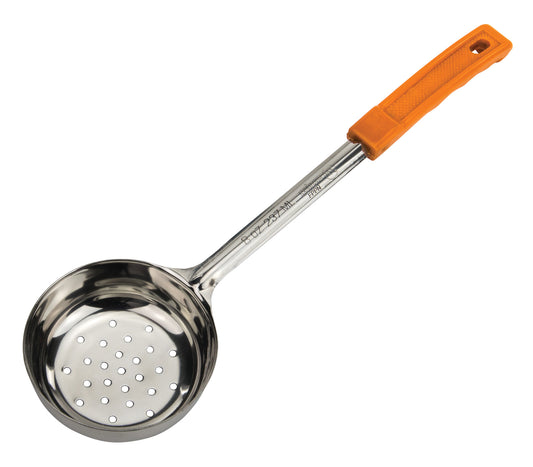 Winco FPPN-8 8 oz. Orange Stainless Steel Perforated Food Portioner