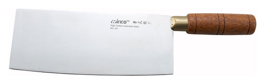 Winco KC-101 Chinese Cleaver, Wooden Handle