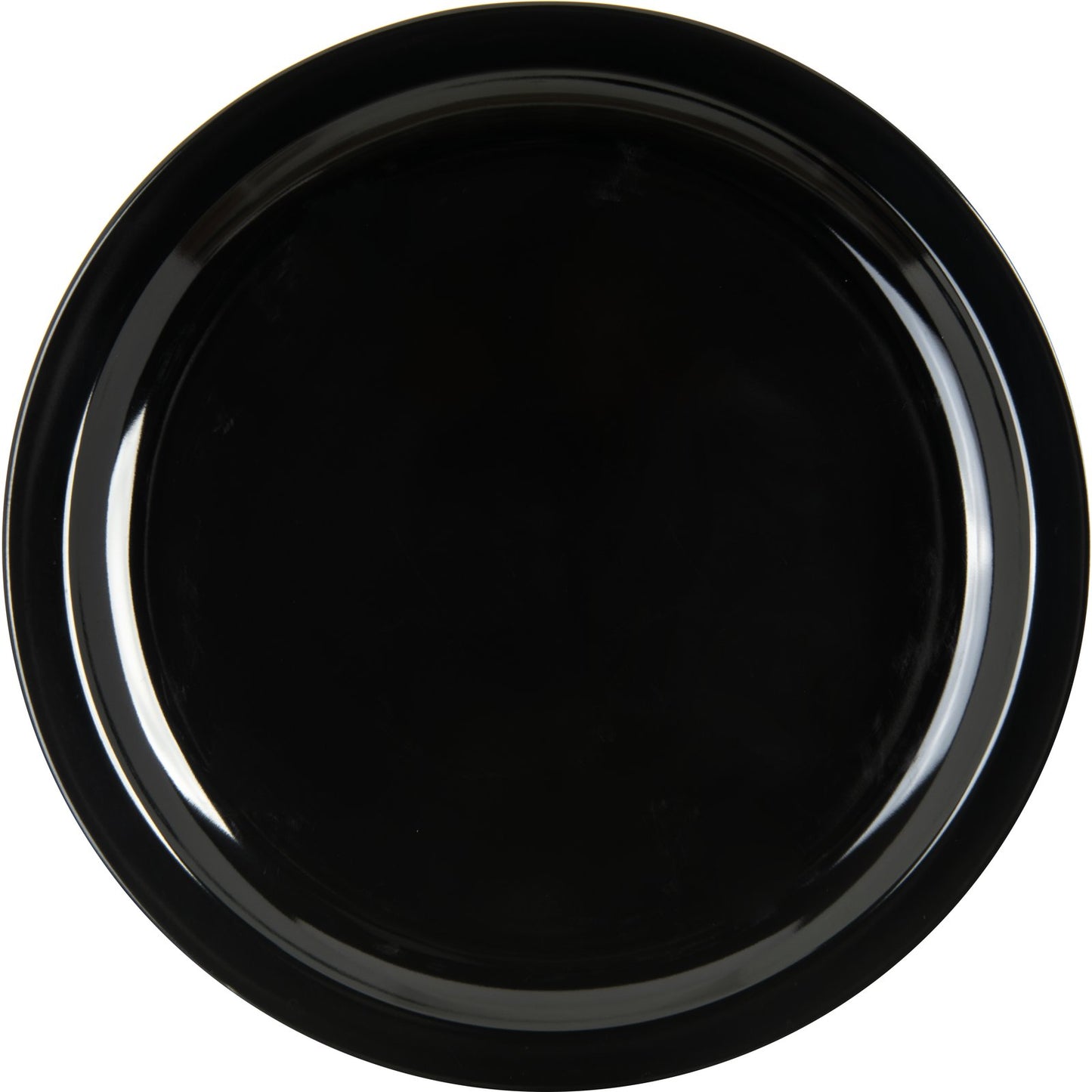 Carlisle KL11603 10" Black Kingline Melamine Dinner Plate