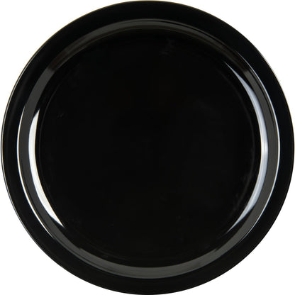Carlisle KL11603 10" Black Kingline Melamine Dinner Plate