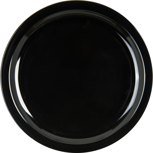 Carlisle KL11603 10" Black Kingline Melamine Dinner Plate