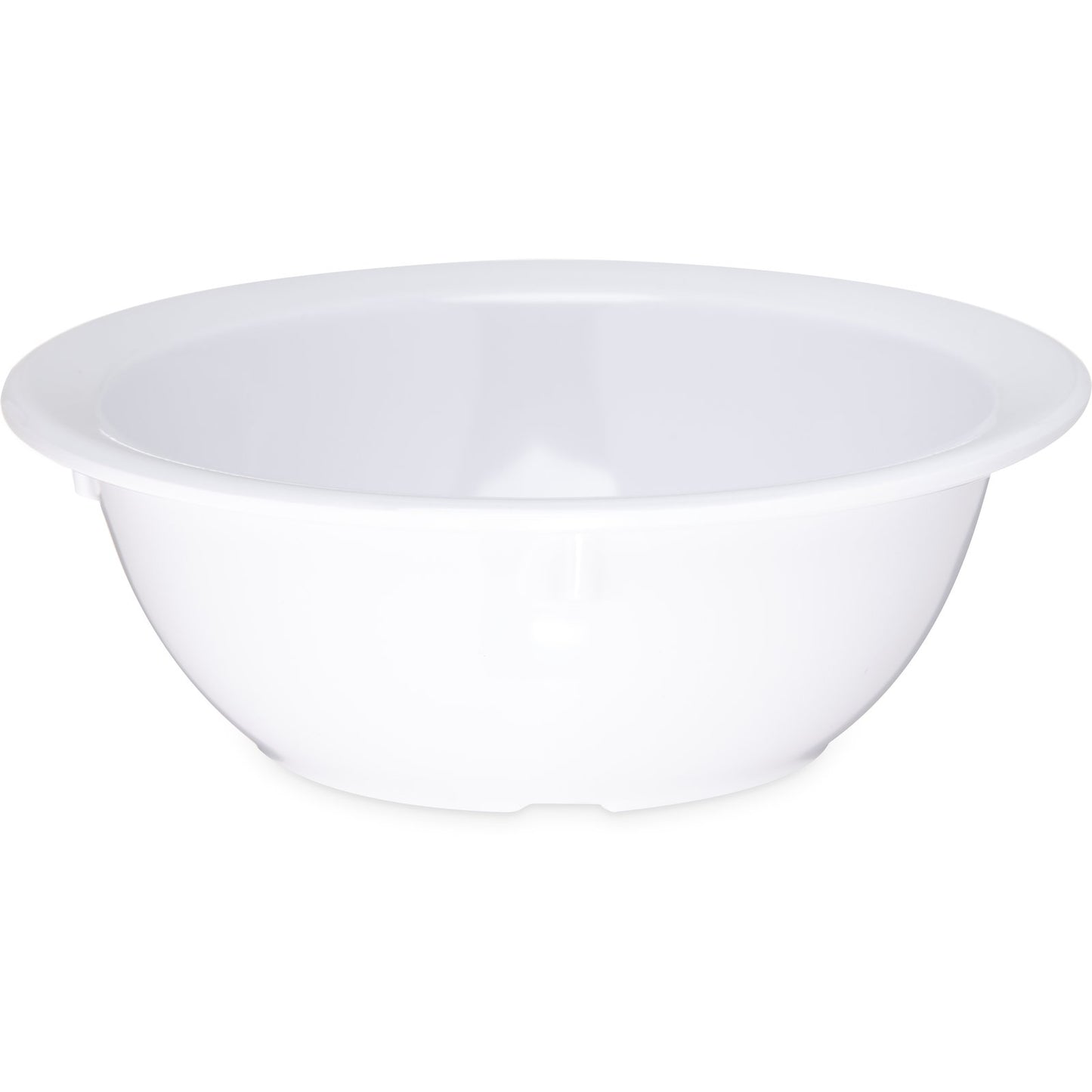Carlisle KL11902 12.5 oz White Kingline Melamine Rimmed Nappie Bowl