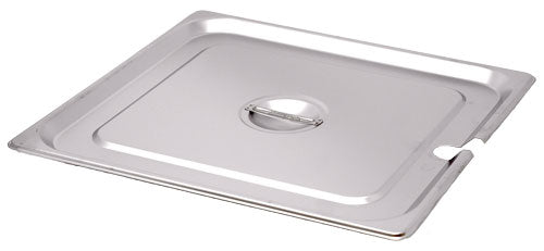 Omcan 80619 2/3-Size Stainless Steel Slotted Steam Table Pan Cover