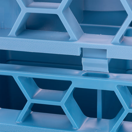 Carlisle REW20S14 Carlisle Blue 20-Compartment Polypropylene OptiClean NeWave Short Glass Rack Extender
