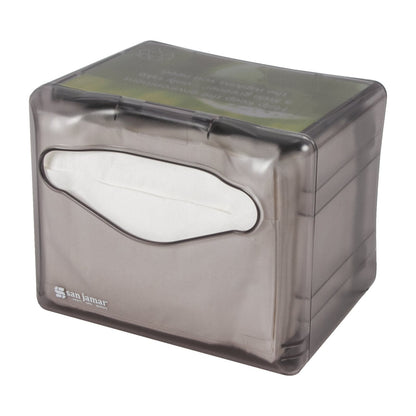 Carlisle H4005TBK 200 Napkins Black ABS Tabletop Venue Napkin Dispenser, Fullfold