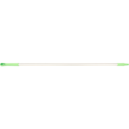 Carlisle 40226EC75 60" Lime Natural Aluminum Handle with Color-Coded Tip and Hang Up Cap