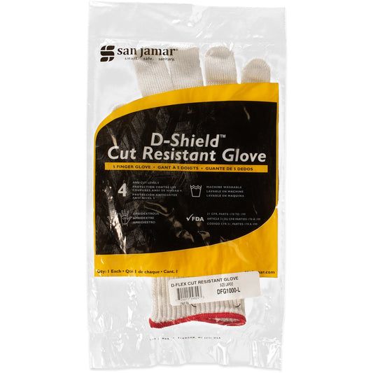 Carlisle DFG1000-L L White D-Flex Cut Resistant Glove
