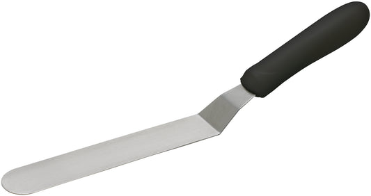 Winco TKPO-7 Black Polypropylene Handle Spatula w/ Offset, 6-1/2" x 1-5/16" Blade