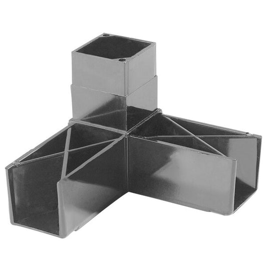 Carlisle 900331 1-1/4" 90* 3 Prong Gray Sneeze Guard Assembly Blocks