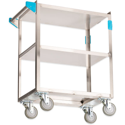 Carlisle UC3031524 15.5" x 24" 3 Shelf Stainless Steel Utility Cart