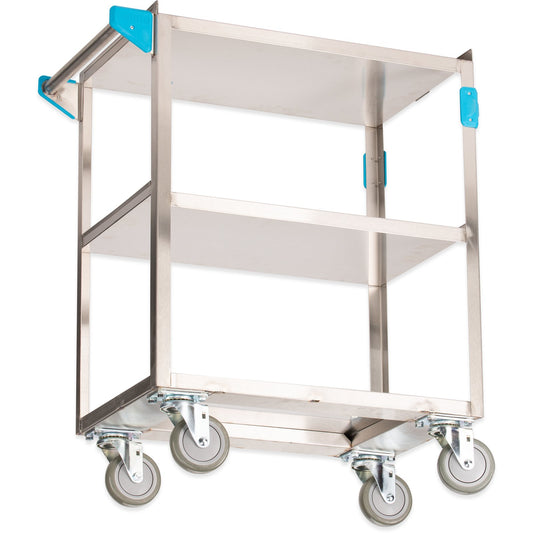 Carlisle UC3031524 15.5" x 24" 3 Shelf Stainless Steel Utility Cart
