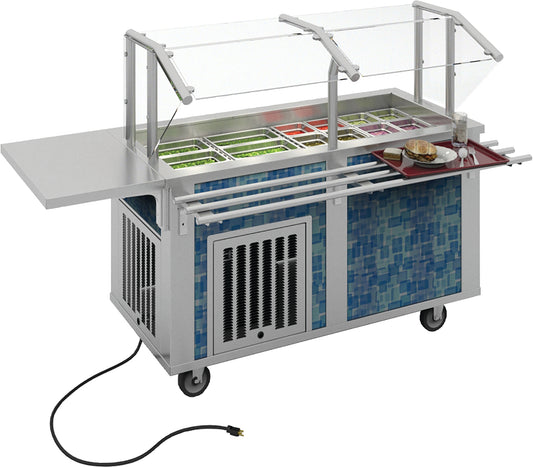 Dinex DXPSBS5 5-Well Stainless Steel DineXpress Bread Shelf