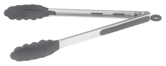 Winco UTS-12K 12" Stainless Steel Utility Tong, Silicon Grips