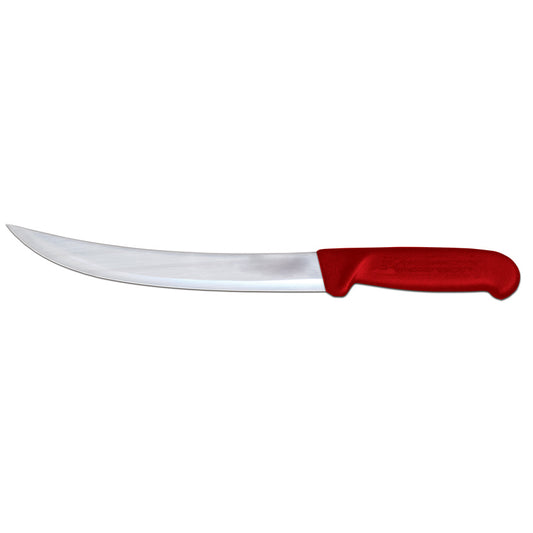 Omcan 12350 10-inch Breaking Knife with Red Polypropylene Handle