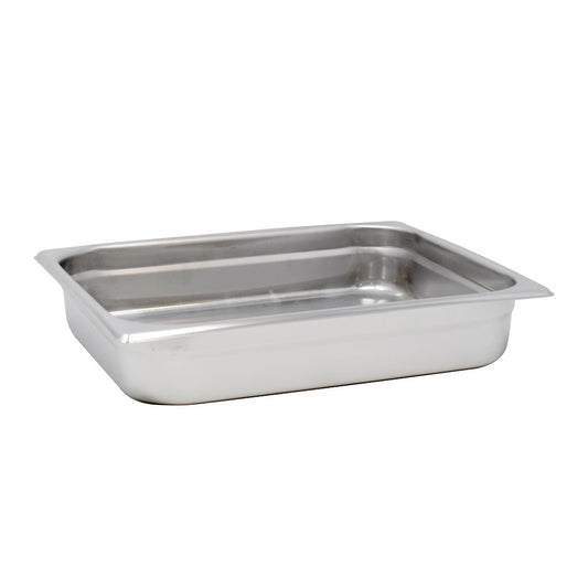 Omcan 80262 Half-size Stainless Steel Anti-Jam Steam Table Pan - 2.5" Deep