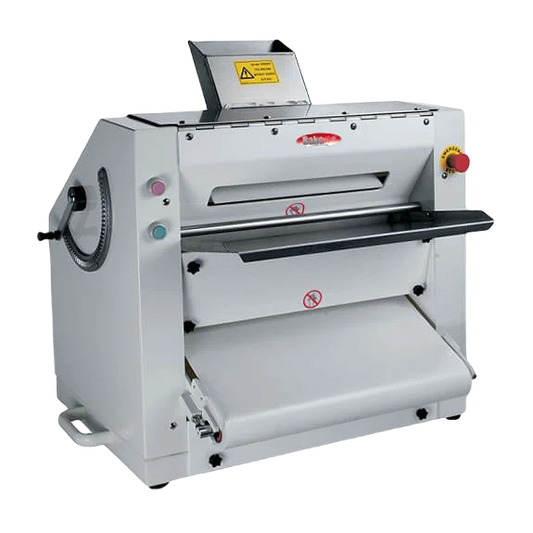 BakeMax BMPS001 20" Countertop Heavy Duty Two Pass Pizza and Pie Dough Sheeter