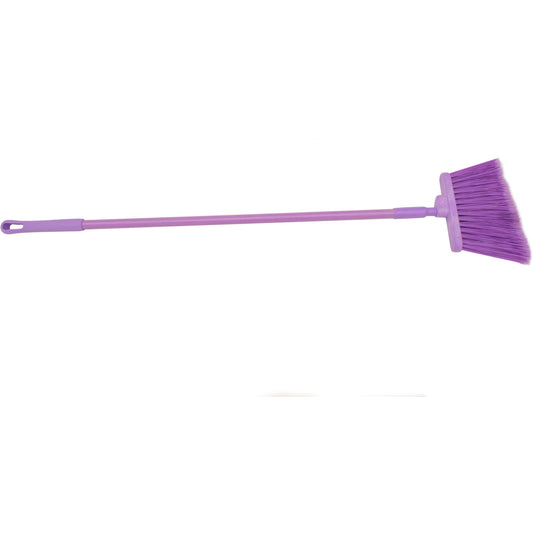 Carlisle 41082EC68 56" Purple Color Coded Duo-Sweep Flagged Angle Broom