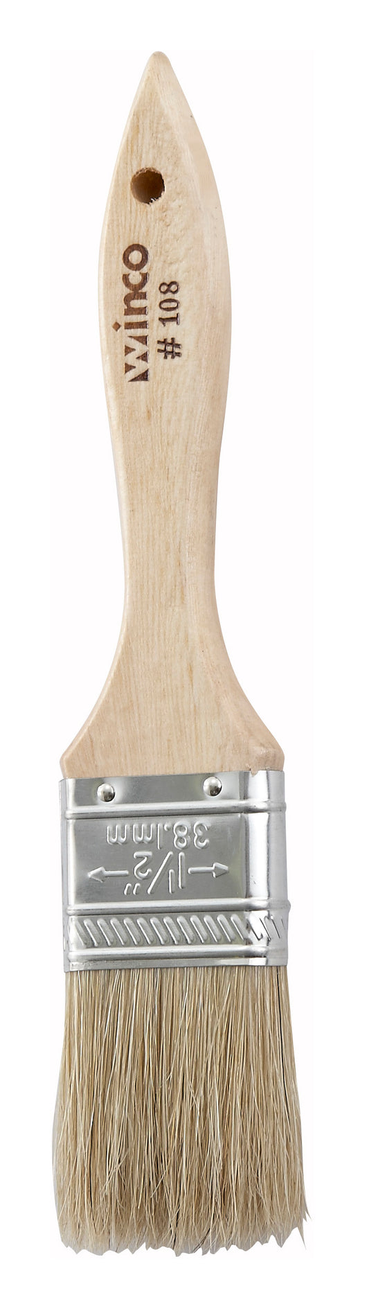 Winco WBR-15 1-1/2" Pastry Brush, Boar Bristle