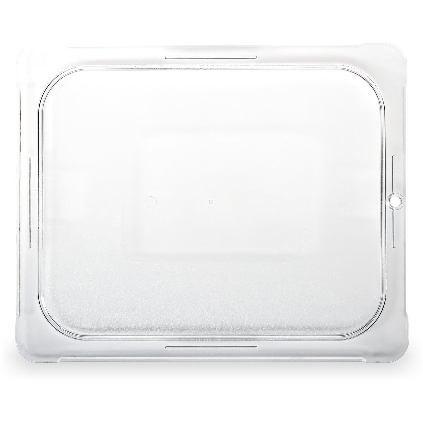 Carlisle 10236U07 1/2 Size Clear Polycarbonate StorPlus Flat Universal Lid