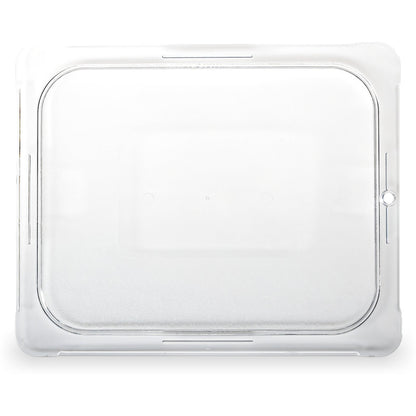 Carlisle 10236U07 1/2 Size Clear Polycarbonate StorPlus Flat Universal Lid